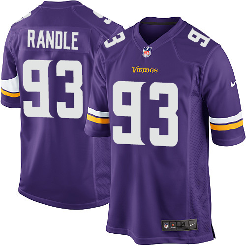 Youth Limited John Randle Nike Jersey Purple Home - #93 NFL Minnesota Vikings